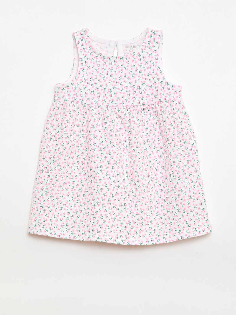 Lot de 2 robes avec nœud fantaisie Rose - Kiabi