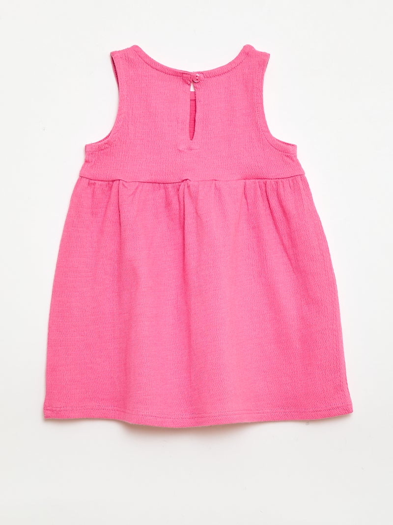 Lot de 2 robes avec nœud fantaisie Rose - Kiabi