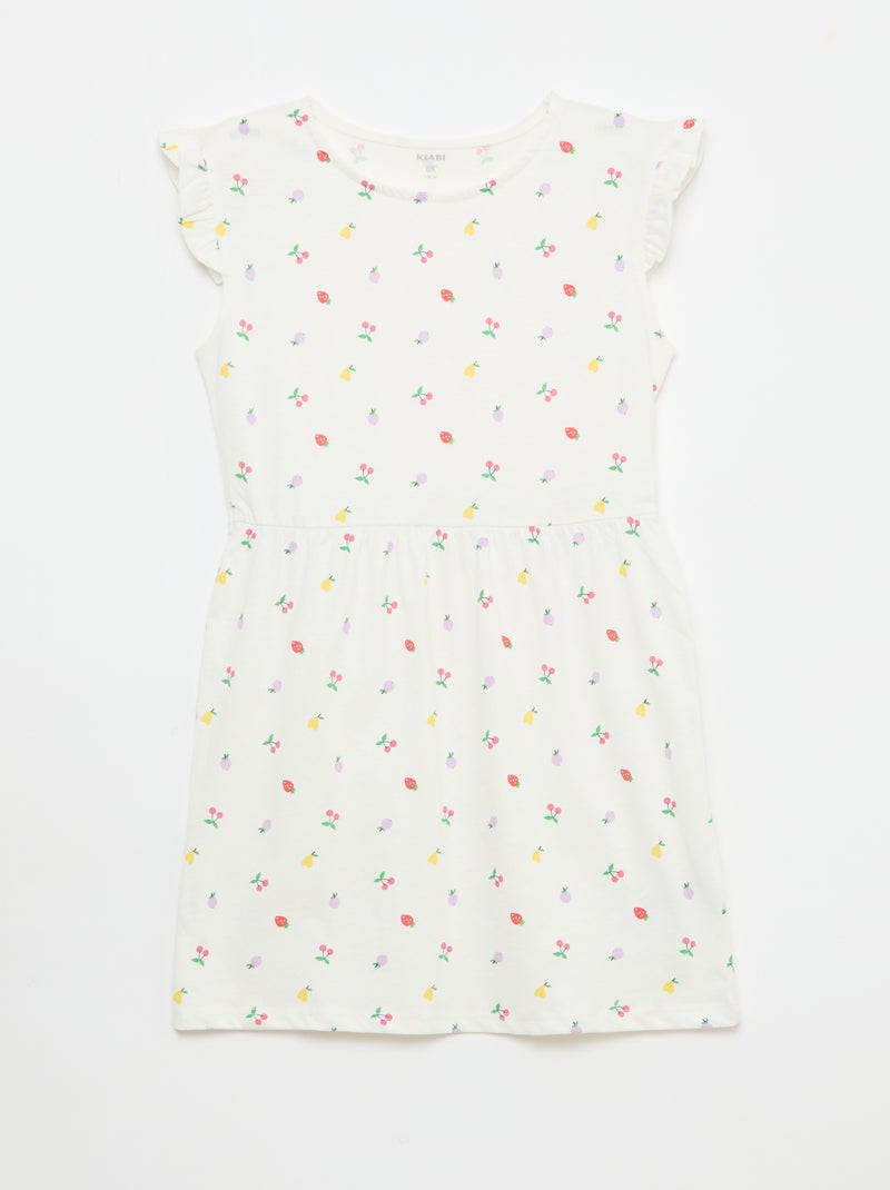 Lot de 2 robes en jersey sans manches avec volants Jaune - Kiabi