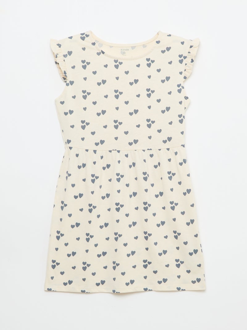 Lot de 2 robes en jersey sans manches avec volants Noir - Kiabi