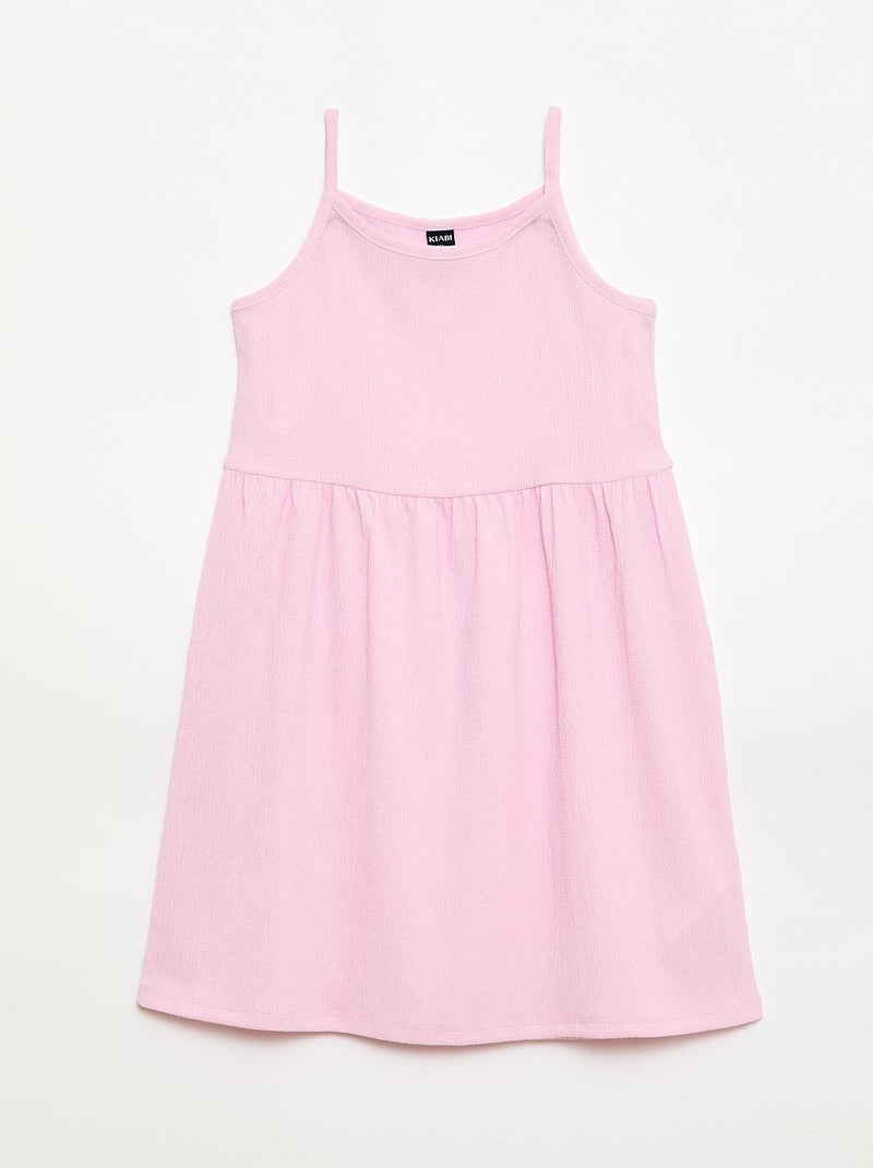 Lot de 2 robes en maille crêpée Blanc - Kiabi