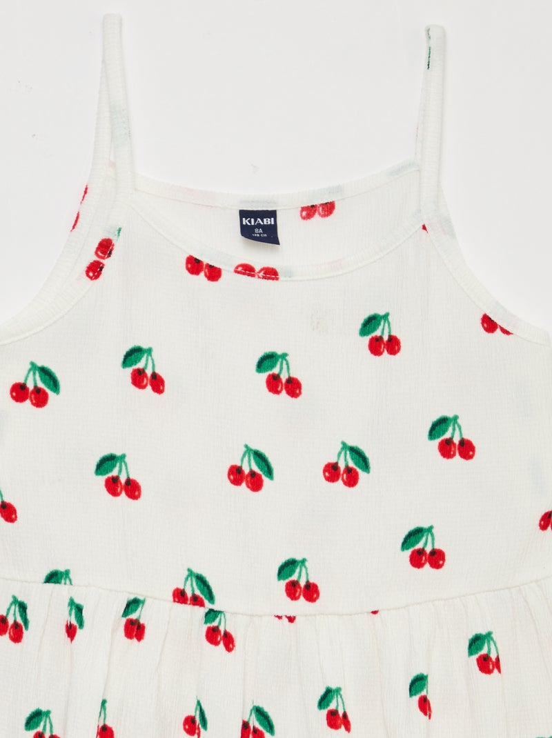 Lot de 2 robes en maille crêpée Blanc - Kiabi