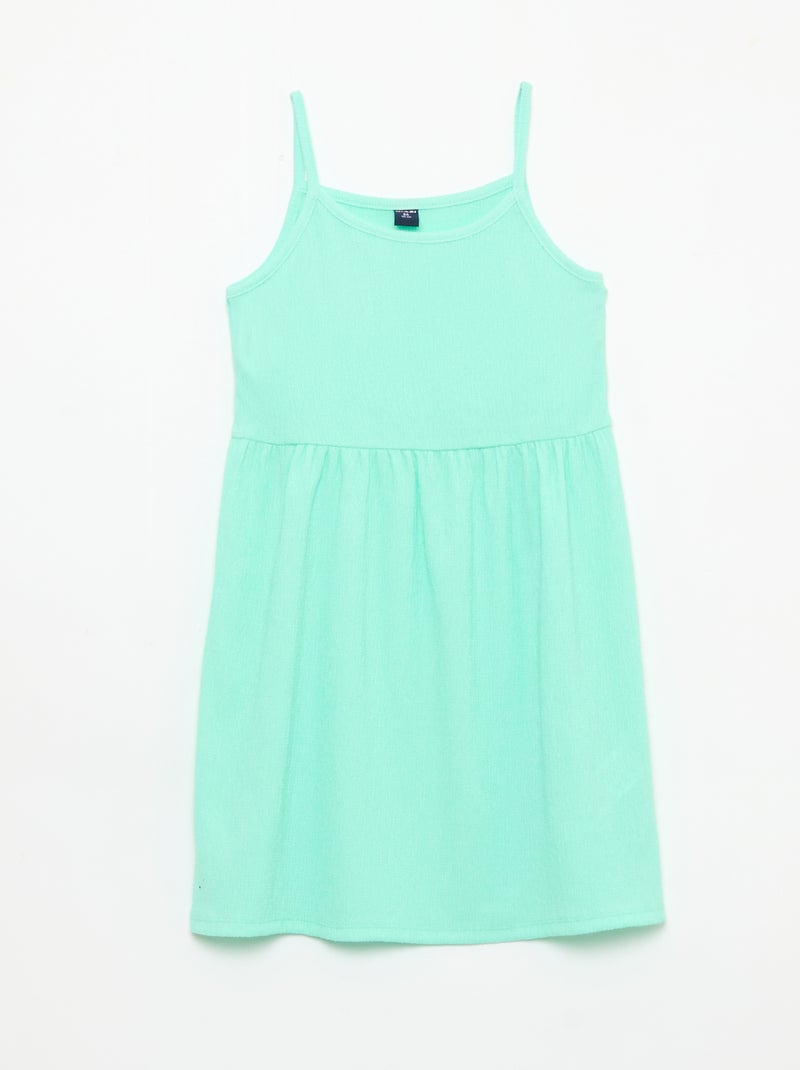 Lot de 2 robes en maille crêpée Bleu - Kiabi