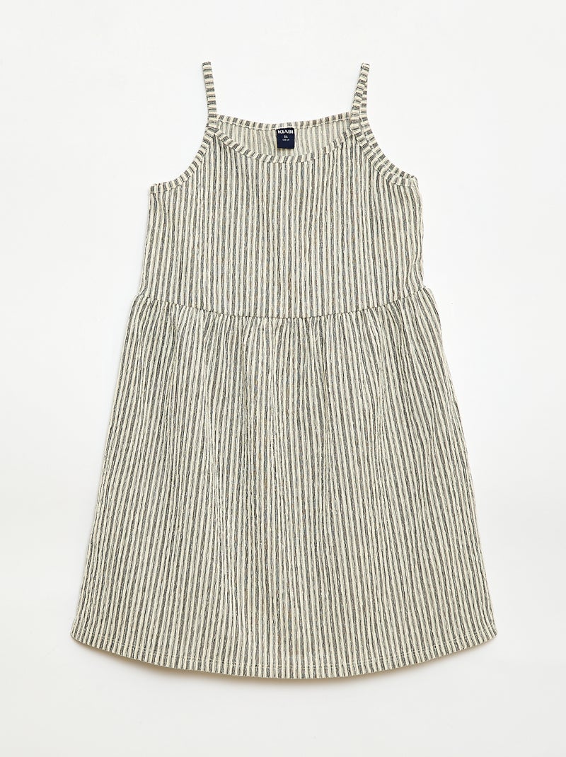 Lot de 2 robes en maille crêpée Gris - Kiabi