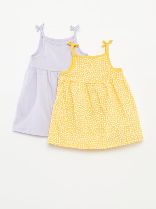 Lot de 2 robes légères à fines bretelles - 2 pièces - Kiabi