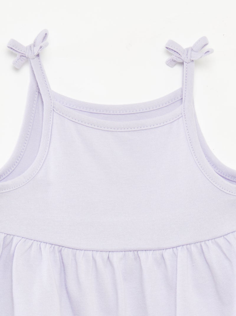 Lot de 2 robes légères à fines bretelles - 2 pièces VIOLET - Kiabi