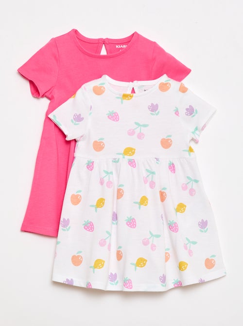 Lot de 2 robes manches courtes - Kiabi