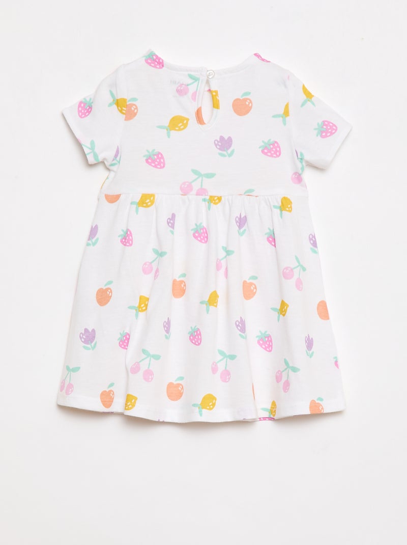 Lot de 2 robes manches courtes Blanc - Kiabi