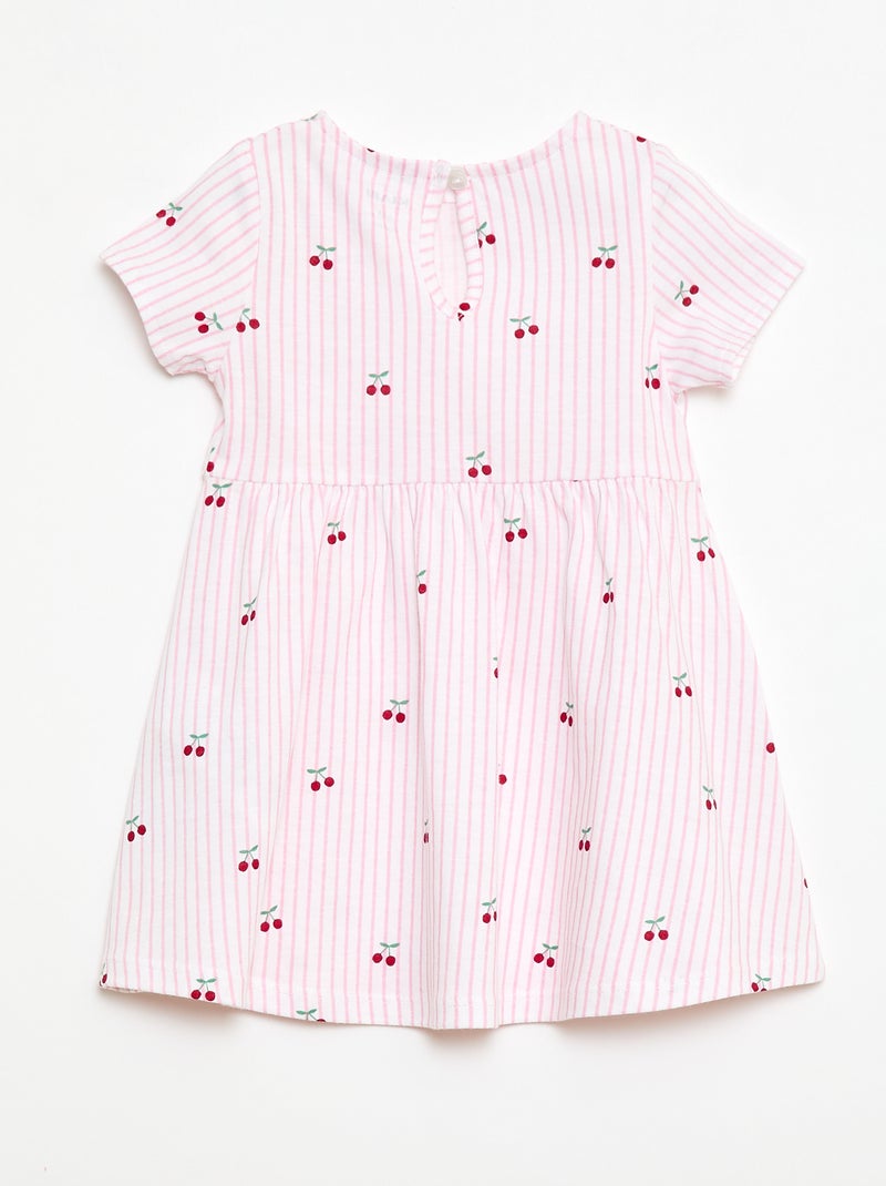 Lot de 2 robes manches courtes Blanc - Kiabi