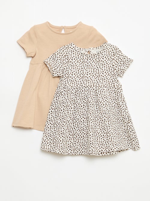 Lot de 2 robes manches courtes - Kiabi