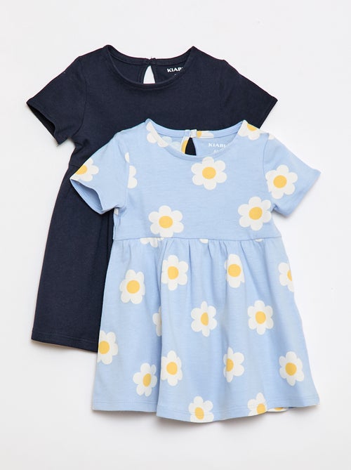 Lot de 2 robes manches courtes - Kiabi