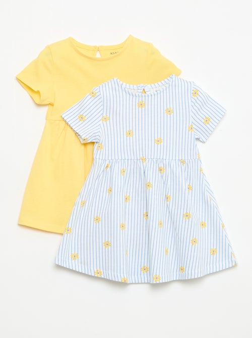 Lot de 2 robes manches courtes - Kiabi