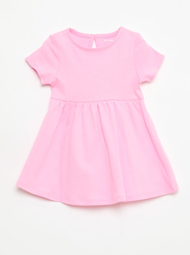 Lot de 2 robes manches courtes Rose - Kiabi