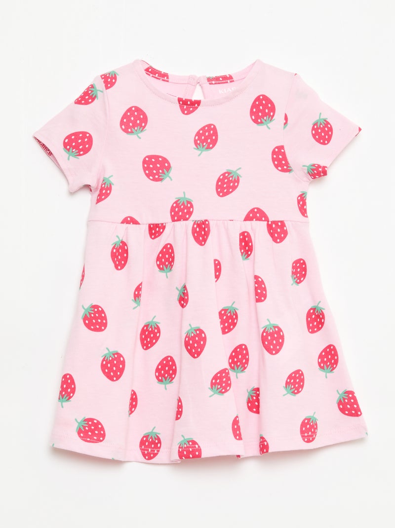 Lot de 2 robes manches courtes Rose - Kiabi