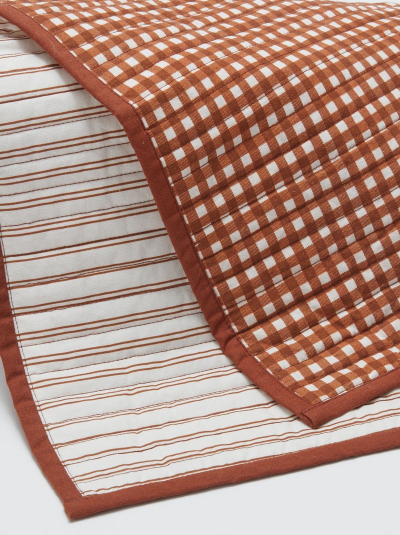 Lot de 2 sets de table 32 x 40 cm double imprimé - Kiabi Home Marron - Kiabi