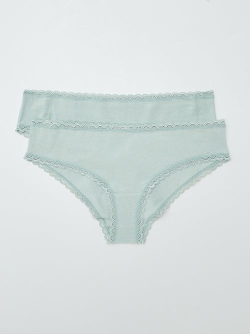 Lot de 2 shorties coton - Kiabi