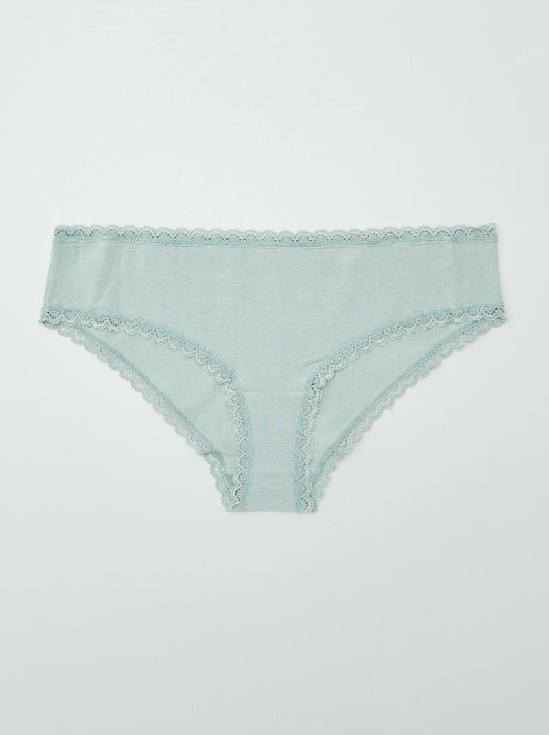 Lot de 2 shorties coton Vert - Kiabi