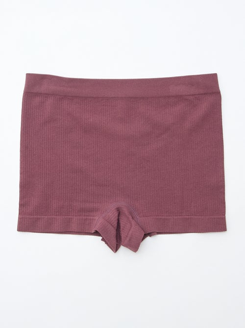 Lot de 2 shorties en maille côtelée - Kiabi