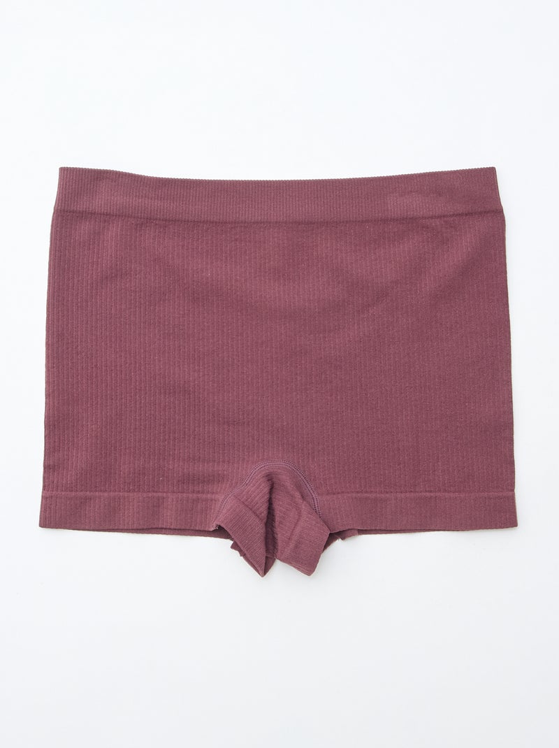 Lot de 2 shorties en maille côtelée Rose - Kiabi