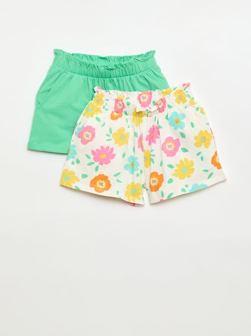 Lot de 2 shorts à la taille élastiquée - Kiabi