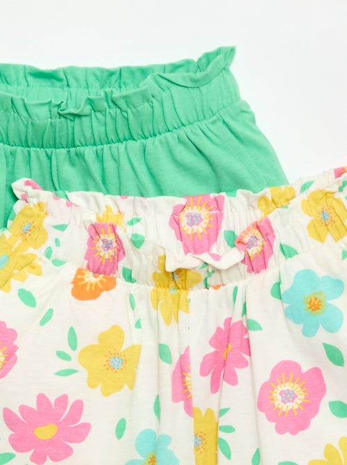 Lot de 2 shorts à la taille élastiquée - Kiabi