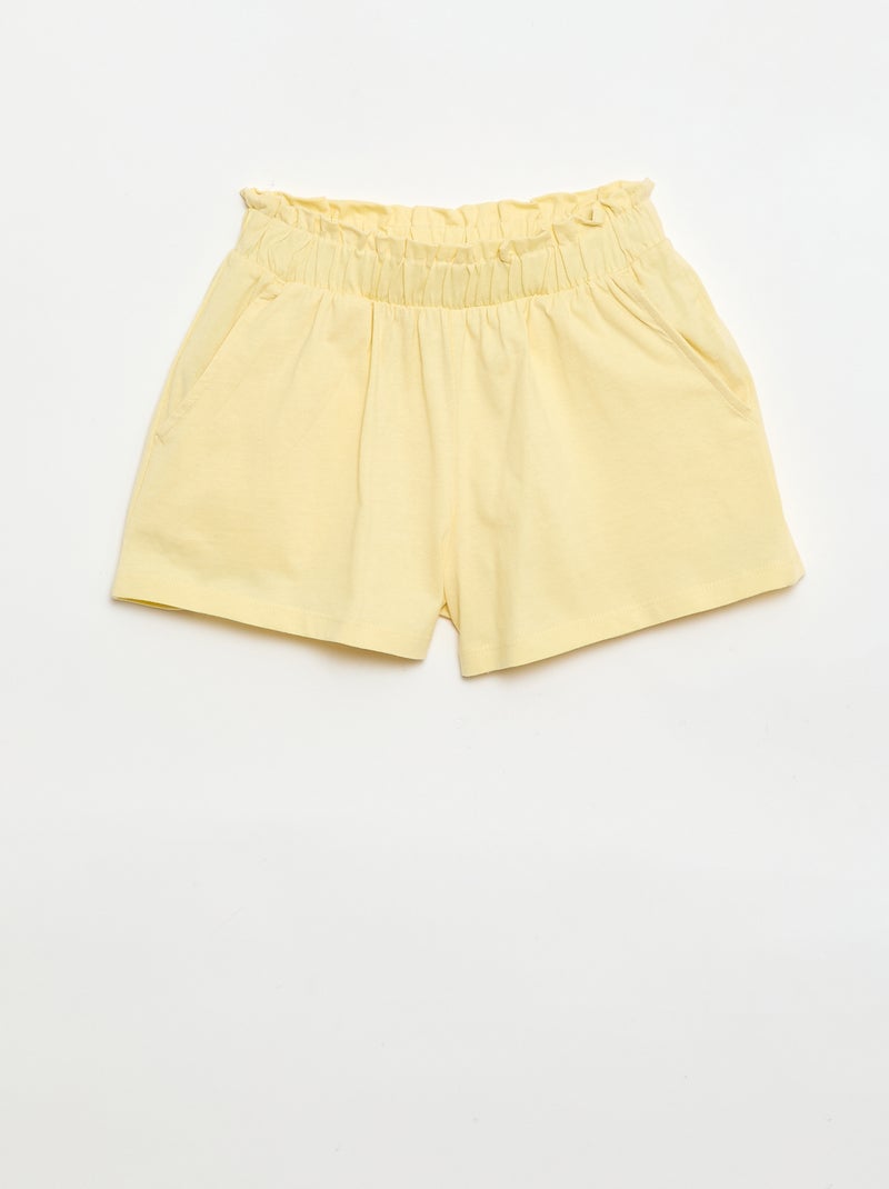 Lot de 2 shorts à la taille élastiquée Bleu - Kiabi