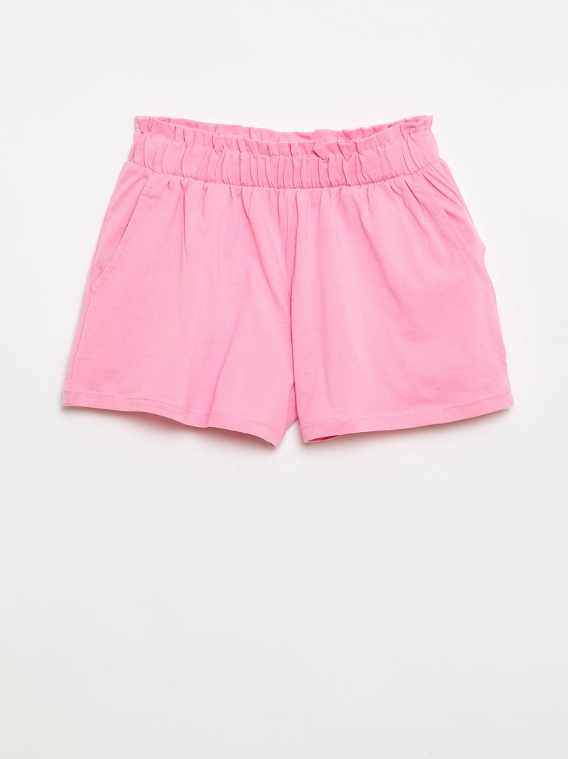 Lot de 2 shorts à la taille élastiquée Bleu - Kiabi