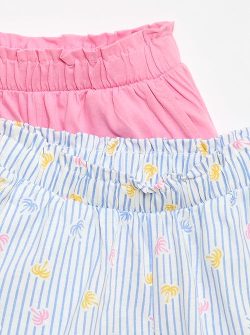 Lot de 2 shorts à la taille élastiquée - Kiabi