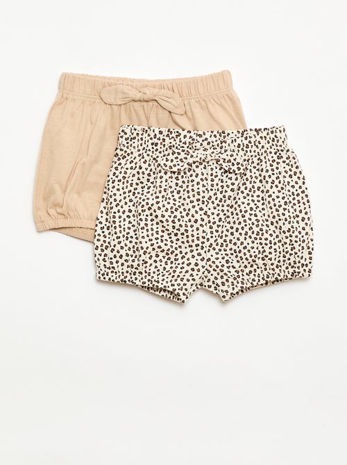 Lot de 2 shorts avec nœuds fantaisie - Kiabi