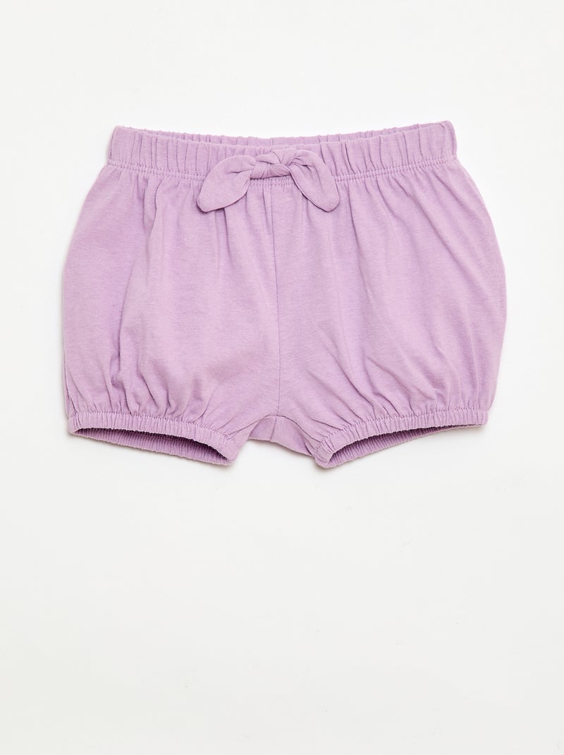 Lot de 2 shorts avec nœuds fantaisie Blanc - Kiabi