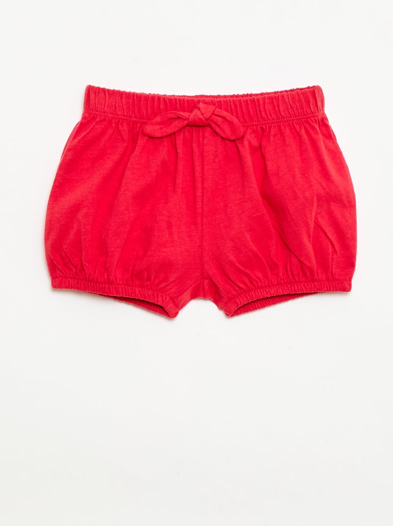 Lot de 2 shorts avec nœuds fantaisie Blanc - Kiabi
