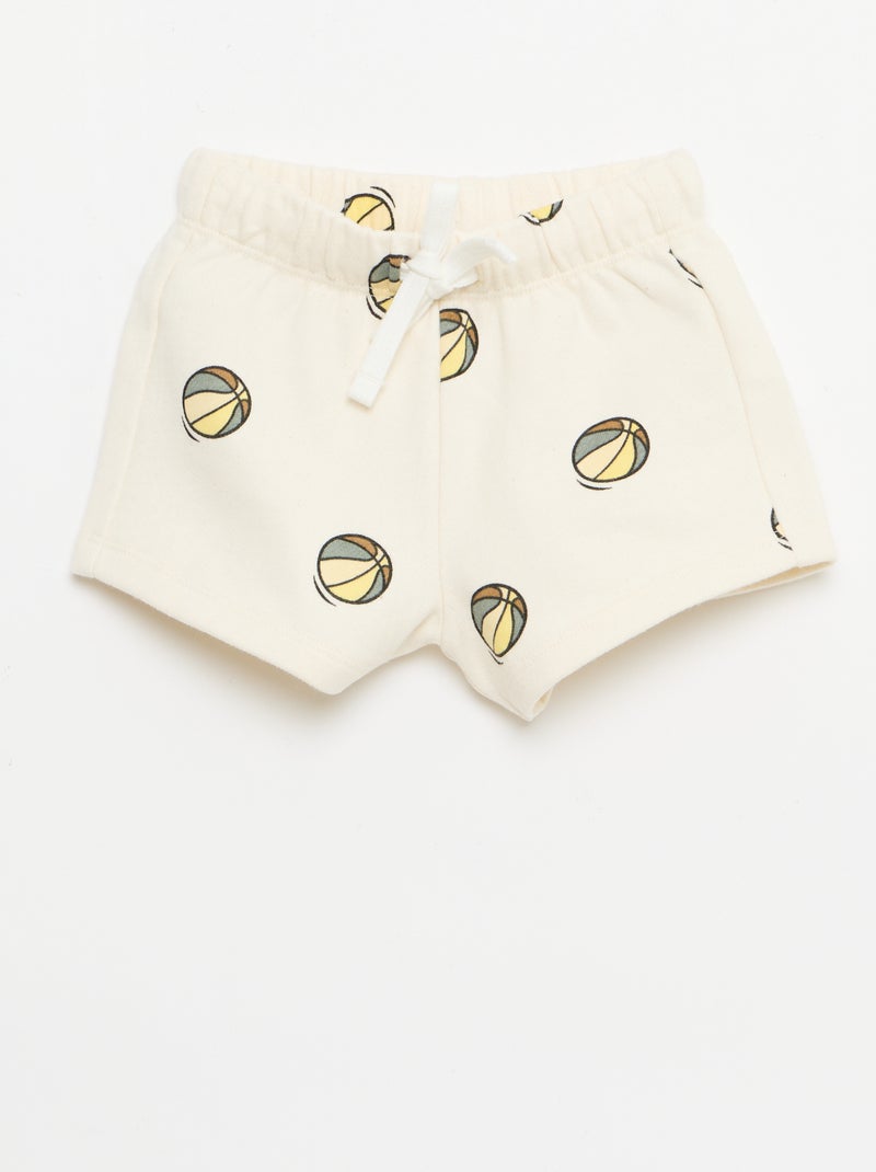 Lot de 2 shorts Blanc - Kiabi