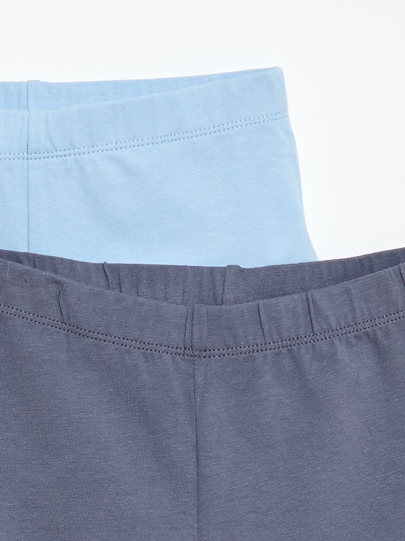 Lot de 2 shorts cyclistes Bleu - Kiabi