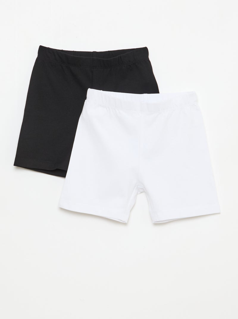 Lot de 2 shorts cyclistes Noir - Kiabi