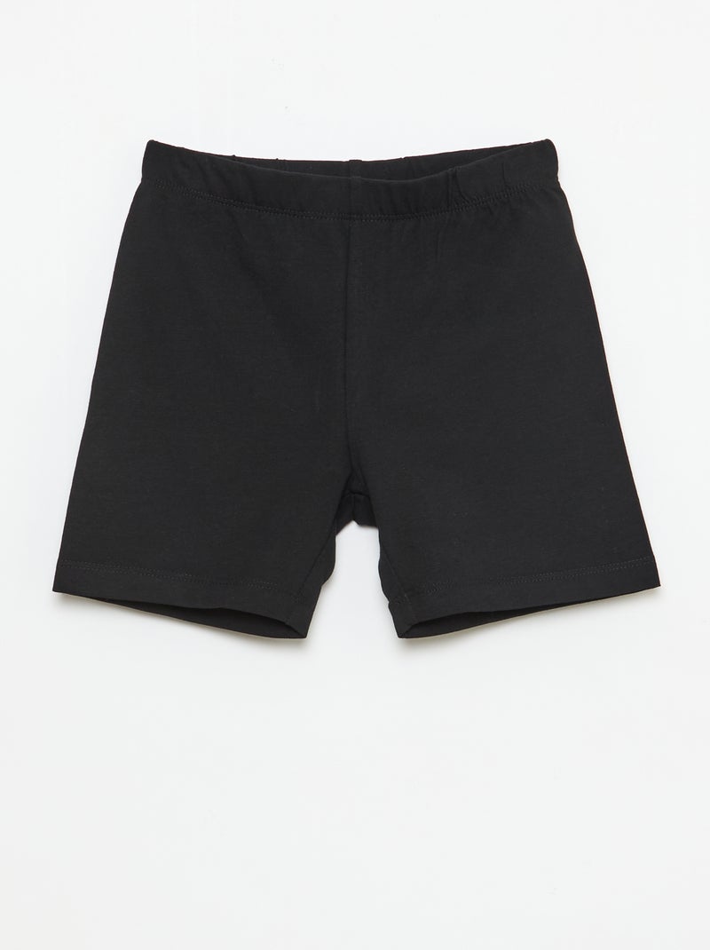 Lot de 2 shorts cyclistes Noir - Kiabi
