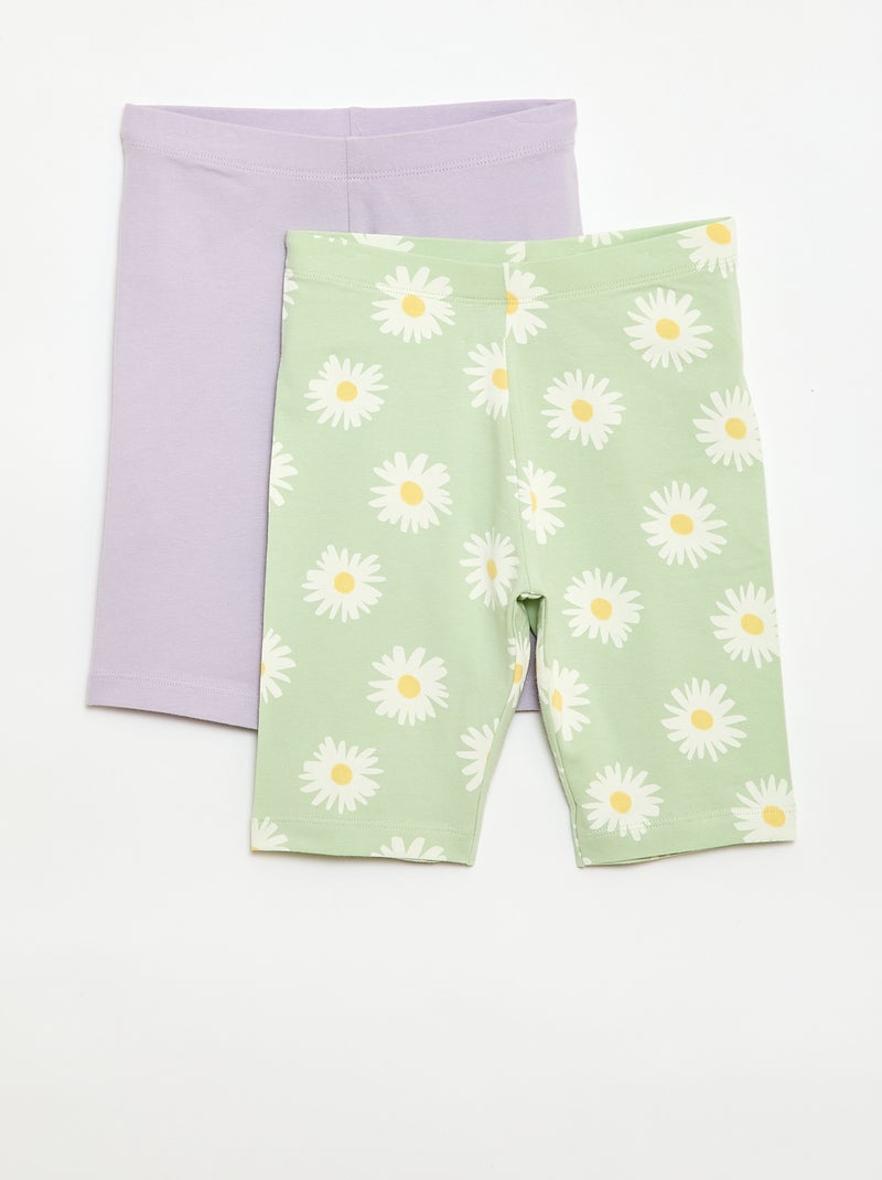 Lot de 2 shorts cyclistes Rose - Kiabi