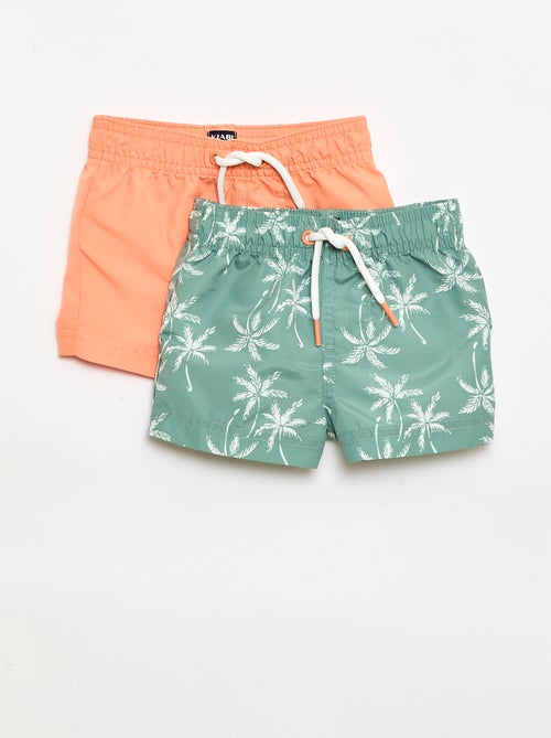 Lot de 2 shorts de bain - Kiabi