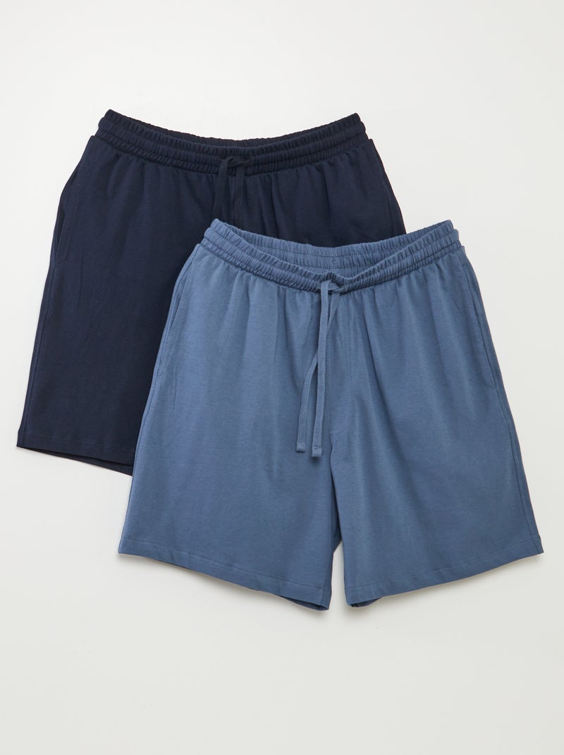 Lot de 2 shorts de nuit Gris/noir - Kiabi
