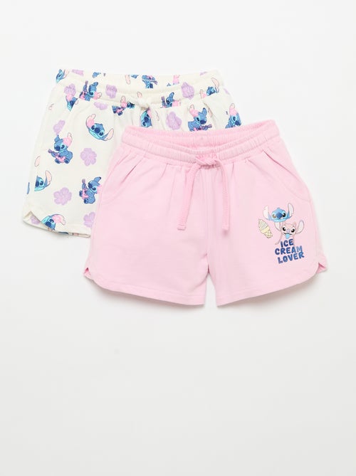 Lot de 2 shorts 'Disney' en molleton non gratté - Kiabi