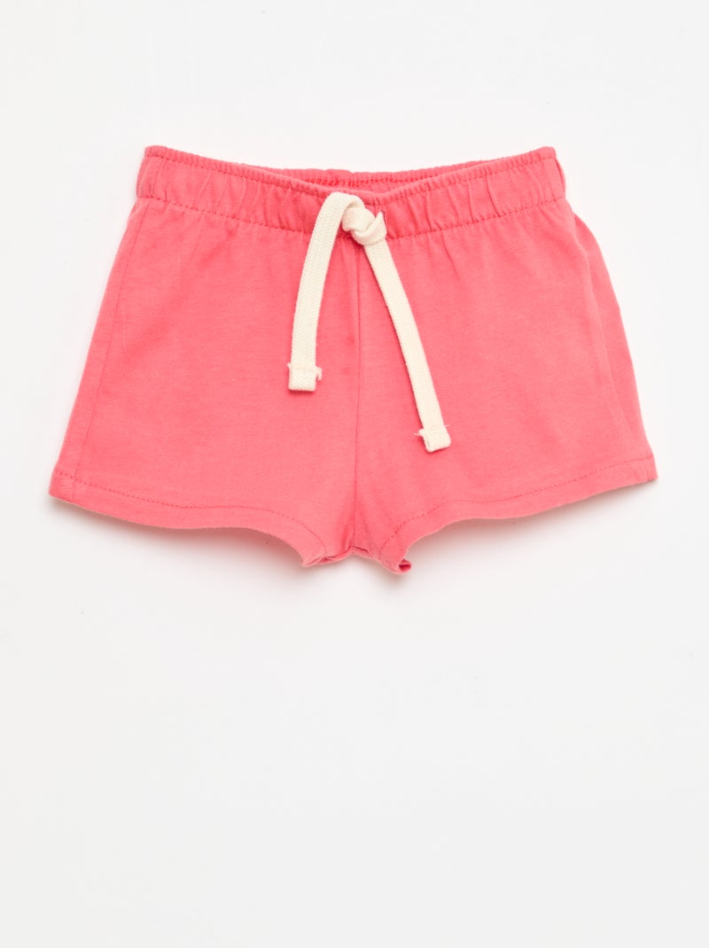 Lot de 2 shorts en jersey Blanc - Kiabi