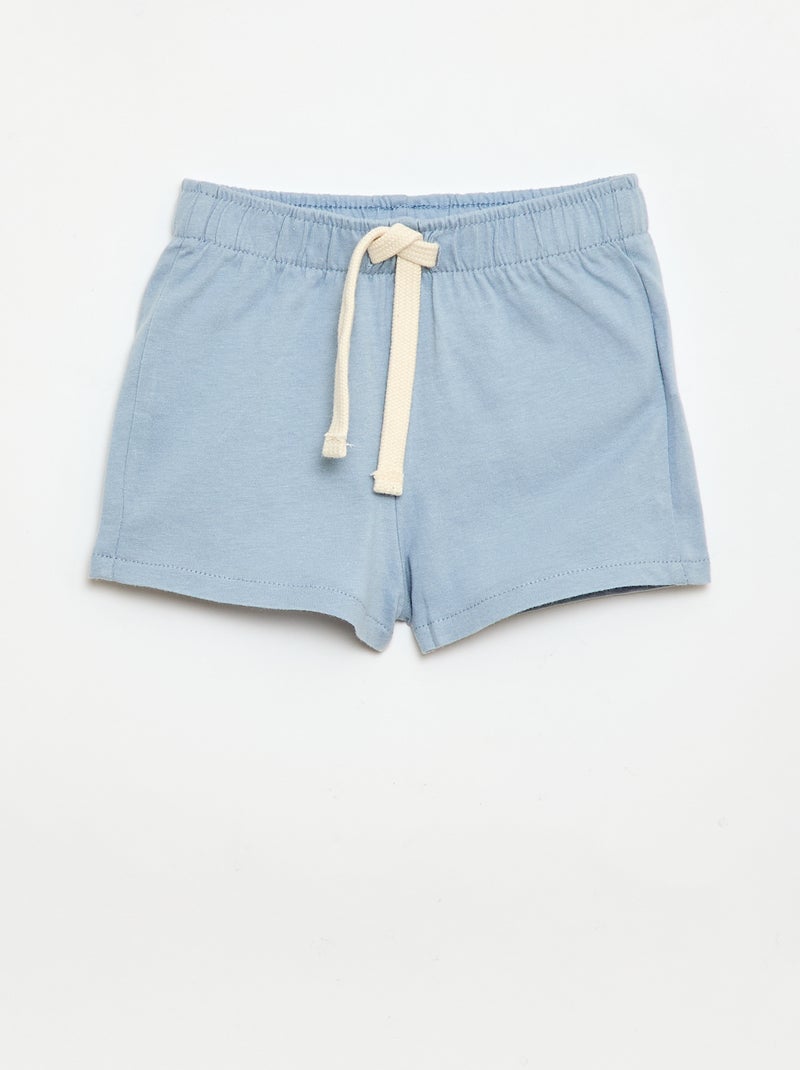 Lot de 2 shorts en jersey Bleu - Kiabi