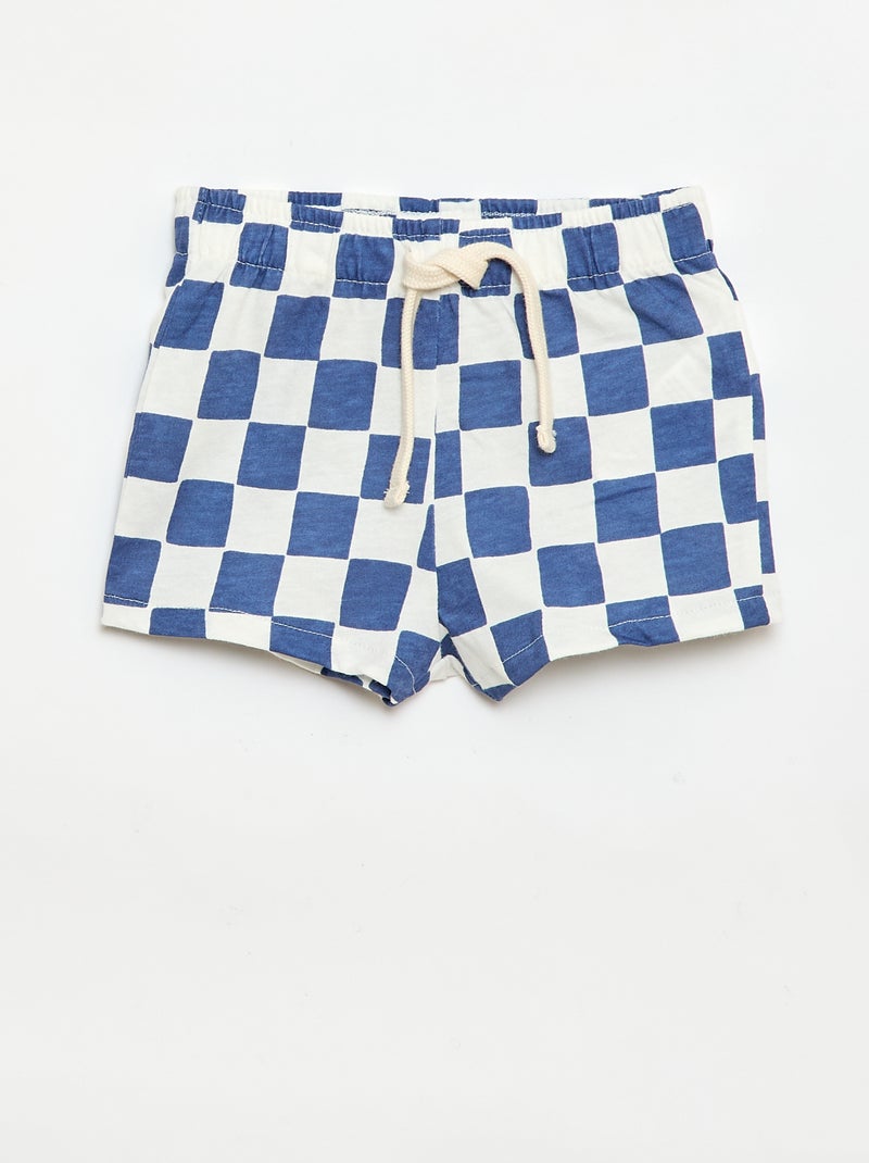Lot de 2 shorts en jersey Bleu - Kiabi