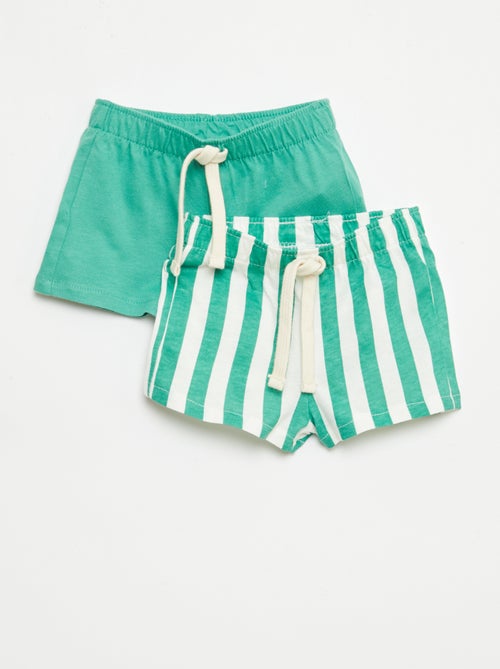 Lot de 2 shorts en jersey - Kiabi