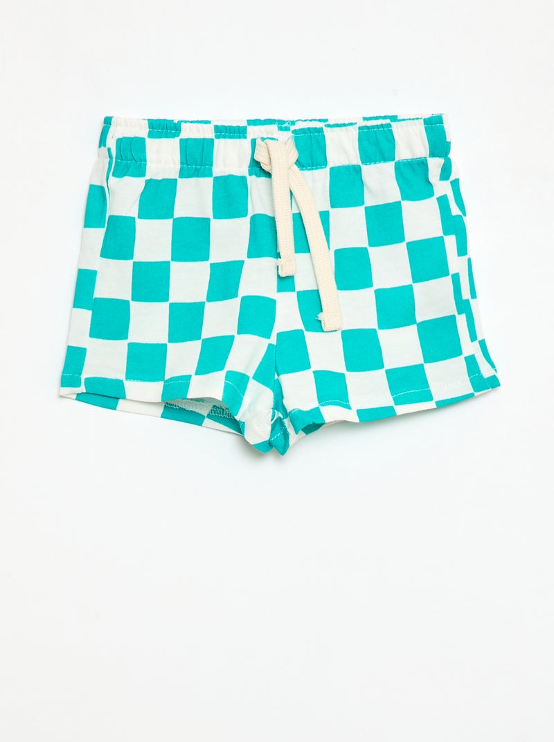 Lot de 2 shorts en jersey Vert - Kiabi