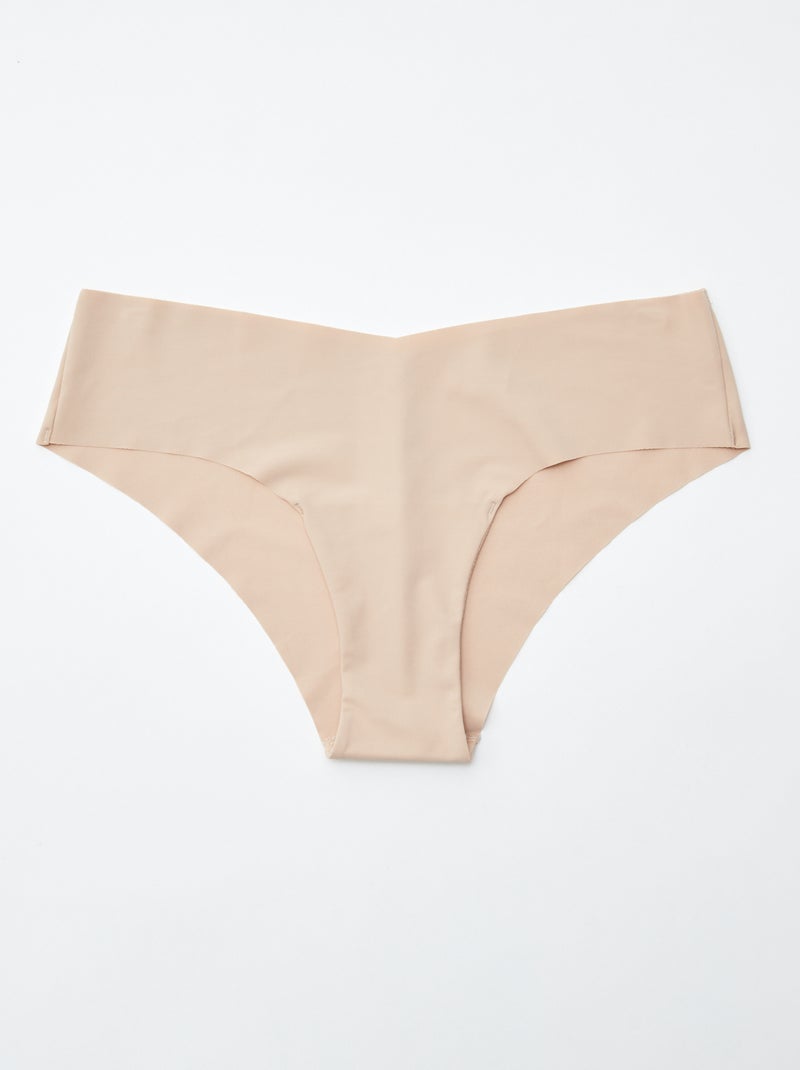 Lot de 2 shortys invisibles en microfibre Rose - Kiabi