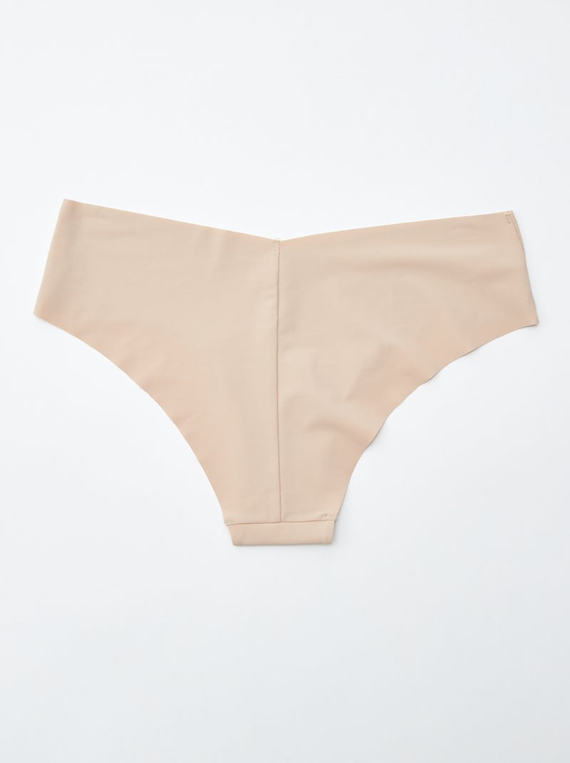 Lot de 2 shortys invisibles en microfibre Rose - Kiabi