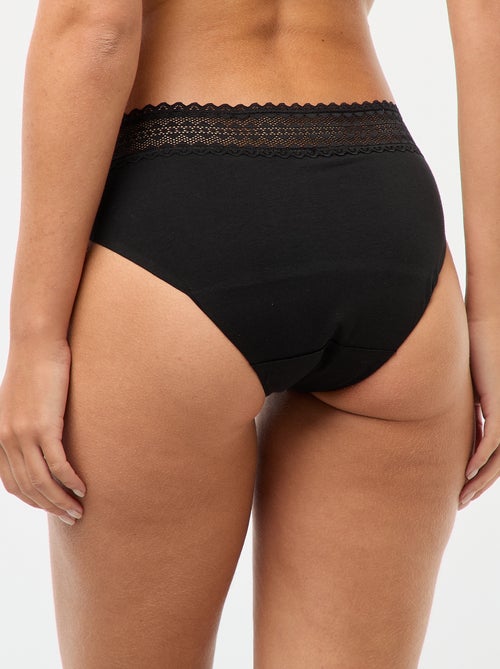 Lot de 2 shortys menstruels flux léger - Kiabi