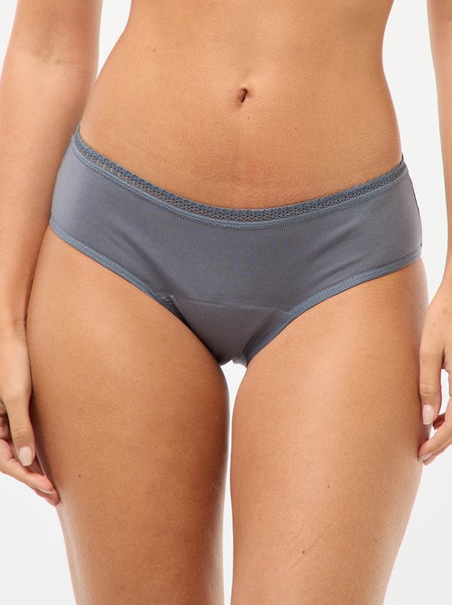 Lot de 2 shortys menstruels flux moyen - Kiabi