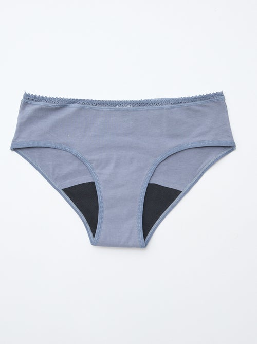 Lot de 2 shortys menstruels flux moyen - Kiabi