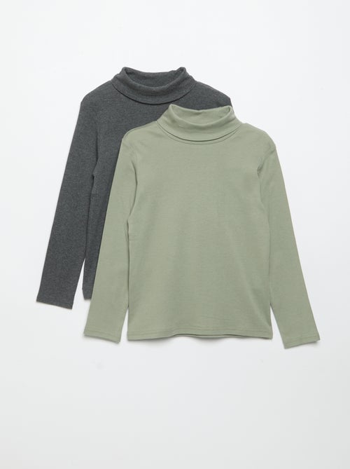 Lot de 2 sous-pulls unis - Kiabi